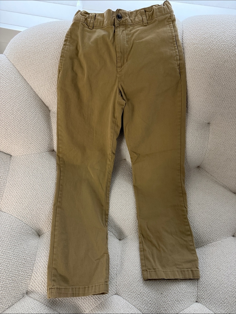 The Children's Place Tan Green Straight Leg Kids Pants